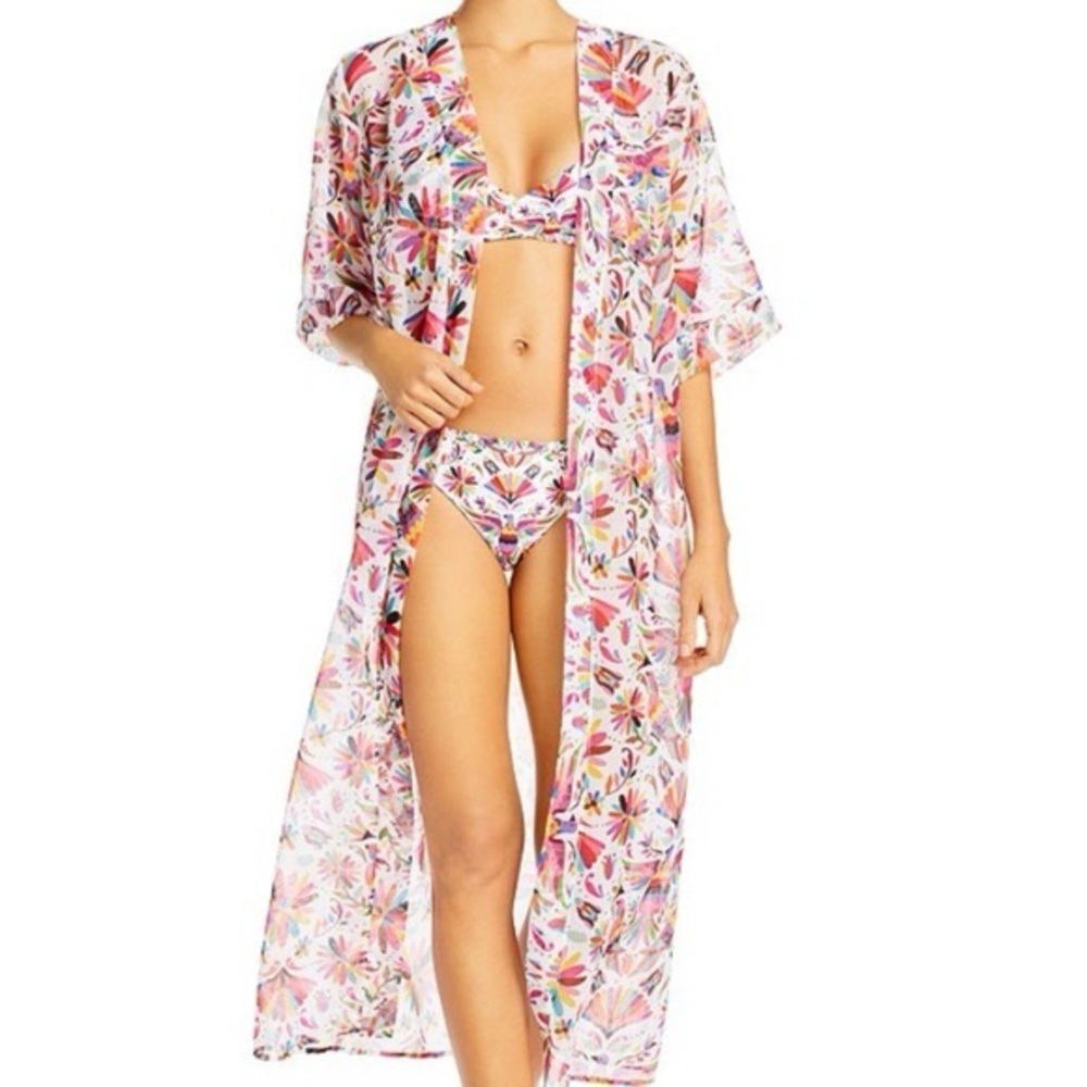 NWOT Verdelimon Caftan Swim Cover-up In Tapiz One Size fits most retail $257